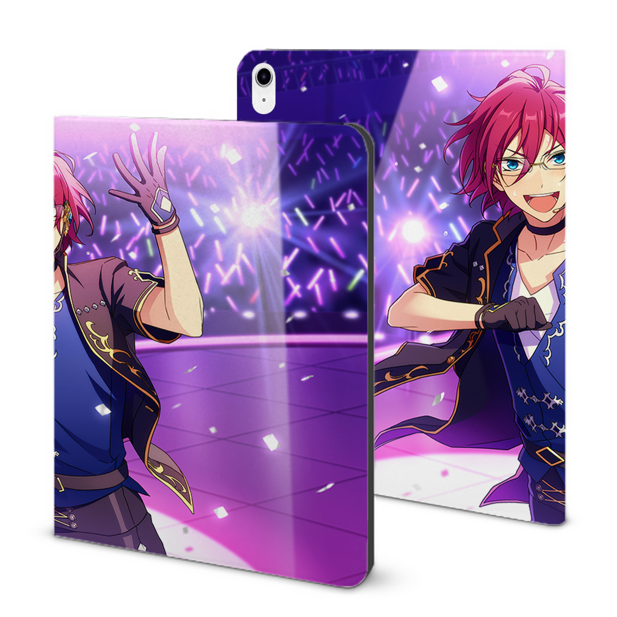 （画像用） あんさんぶるスターズ! Ensemble Stars IPad ケース ブック型 PUレザー TPU 耐衝撃 軽量 薄型 ペン収納なし 全面保護 IPad 各モデル対応